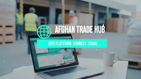 AI Video from prompt: create a add for m for afghan trade hub its ab2b