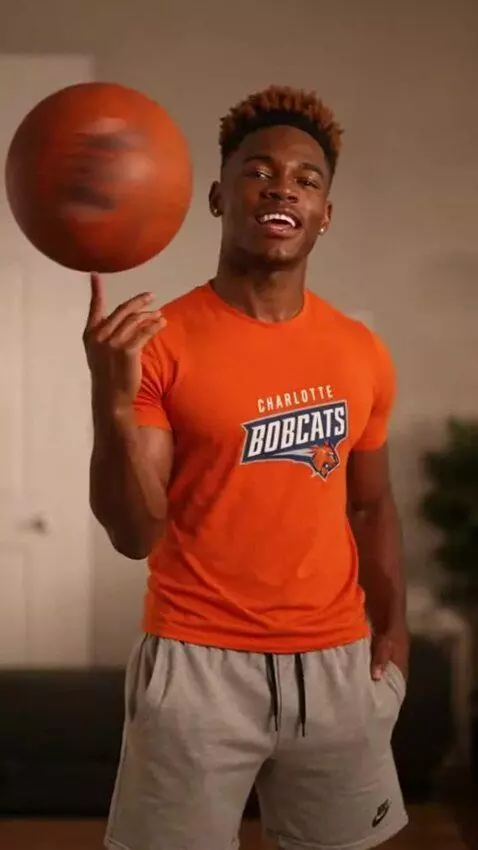 AI Video from prompt: A young slim muscular teenager black man with an