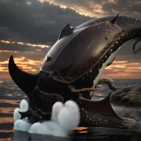 AI Video from prompt: Ultra‑realistic underwater cinematic scene showi