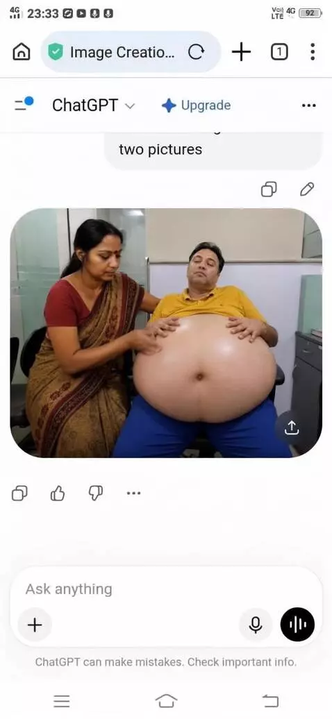 AI Video from prompt: Create a video where this lady is rubbing her ri