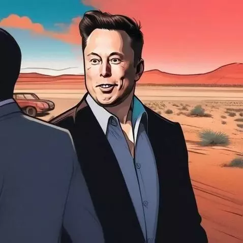 AI Video from prompt: Elon Musk laughing, and offending people.