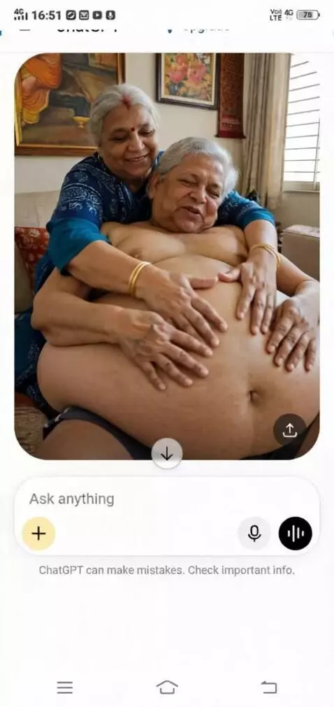 AI Video from prompt: Create a video where this lady is grabbing extre