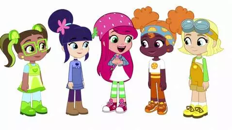 AI Video from prompt: Strawberry Shortcake says “Well, guys, we're get