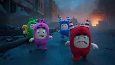 AI Video from prompt: Oddbods 28 Years Later Kids Horror Movie Trailer