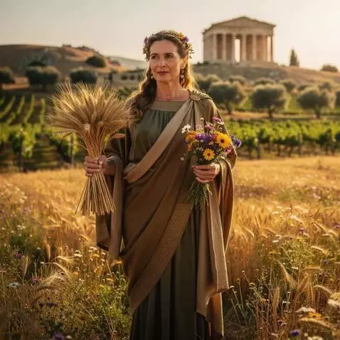 AI Video from prompt: Demetra in the field. Cinematic realism, ultra h