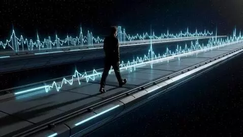 AI Video from prompt: A futuristic walkway that extends in 3 dimension