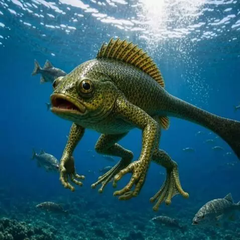 AI Video from prompt: Ultra‑realistic cinematic underwater scene showi