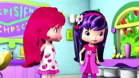 AI Video from prompt: Strawberry Shortcake and Cherry Jam are gonna wr