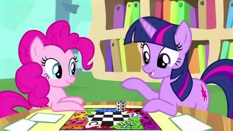 AI Video from prompt: Twilight Sparkle and Pinkie Pie are playing Yaht
