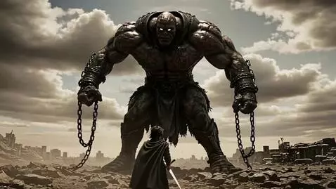 AI Video from prompt: Create a dramatic cinematic animation while pres