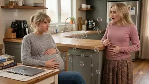 AI Video from prompt: Two American women are hanging out in a kitchen.
