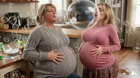 AI Video from prompt: Two Ameican women are in a kitchen and are exper