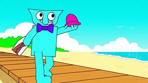 AI Video from prompt: Motet is sigma walking to the beach Motet says "
