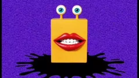 AI Video from prompt: The Background Is A Purple Static And A Black Sp
