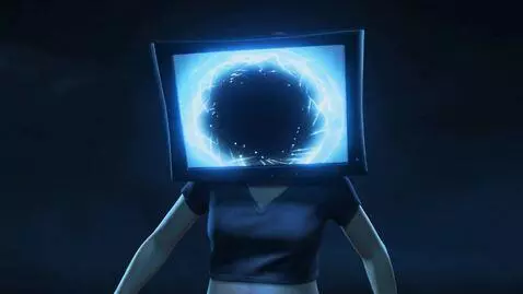 AI Video from prompt: The "TV Woman" from the internet series "Skibidi