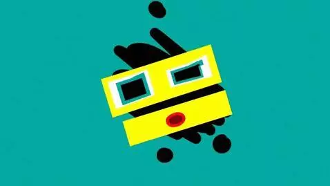 AI Video from prompt: An Blue Background, An Black ink splashes the bl