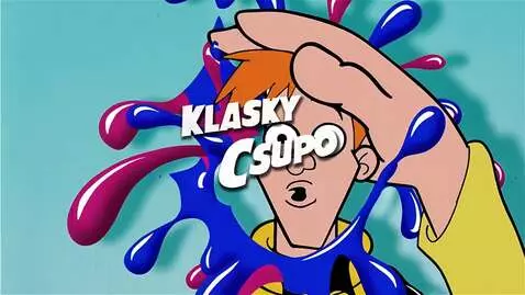 AI Video from prompt: Make klasky csupo video hand holding mouth and e