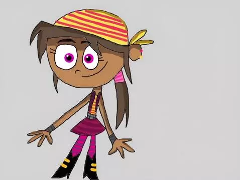 AI Video from prompt: Giulia Perez (13) is magically transforming into