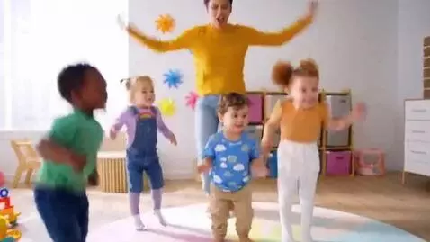 AI Video from prompt: Here's a simple, cheerful nursery song for toddl