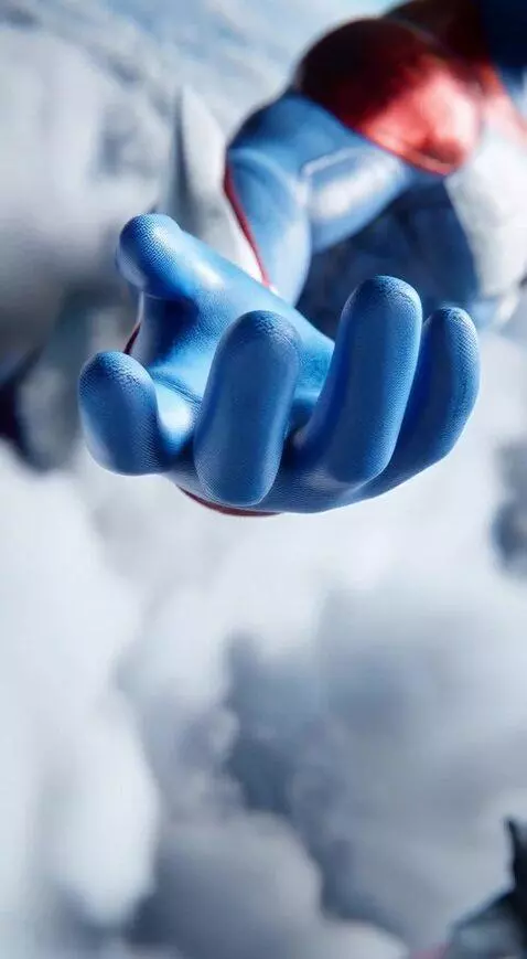 AI Video from prompt: The giant WAYBIG's hand very slowly plunging the
