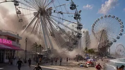 AI Video from prompt: Ultra-realistic cinematic disaster sequence, 20 