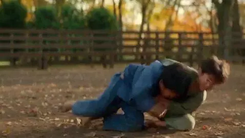 AI Video from prompt: two boys at six years,wearing samue,barefoot,ang