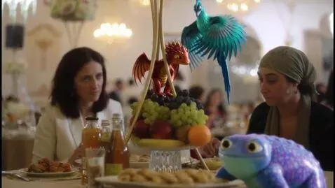 AI Video from prompt: Bring this photo to life where Drago and Skyress