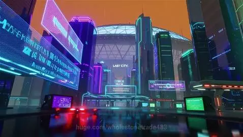 Ultra-detailed cyberpunk cityscape at night, 'Neon Dawn: The Last City, 2099', with neon skyscrapers, holographic billboards, and rain-soaked streets.