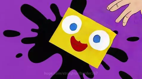 Klasky Csupo logo animation with purple screen, ink splash, and text.