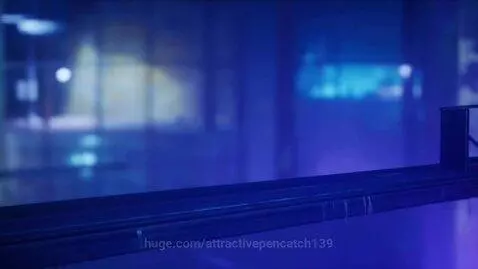 Cyberpunk city at night, neon lights reflected in wet surfaces, a woman's face in a puddle.