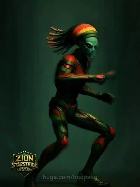 ZION STARSTRIDE: The Jamalien by hoopsog