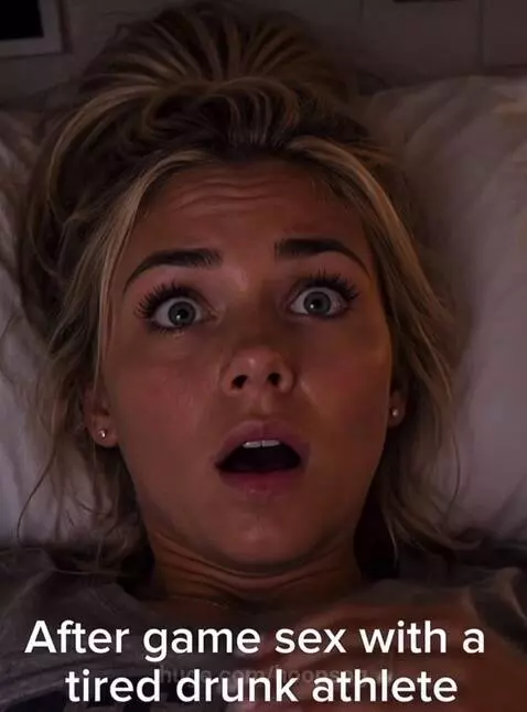 Young woman in bed, eyes wide with surprise and distress, touching forehead, then closing eyes, with snoring and gasping audio.