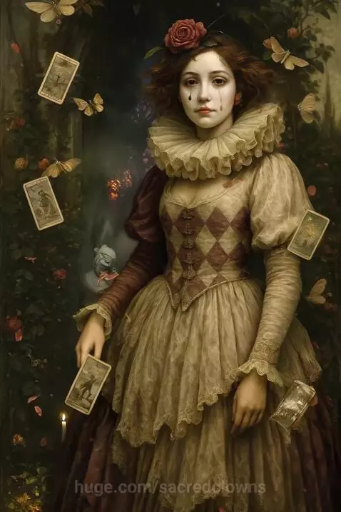 The Oracle of Wilted Garden: “She blooms where memory decays... by sacredclowns