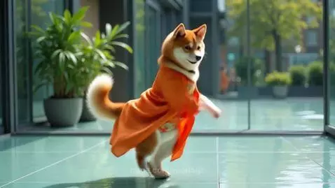 The dancing Shiba by monagz