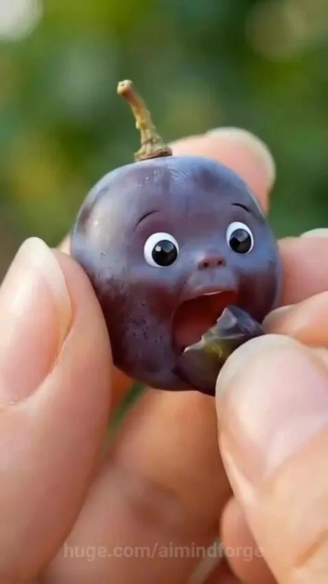 even grape like to eat grapes by aimindforge