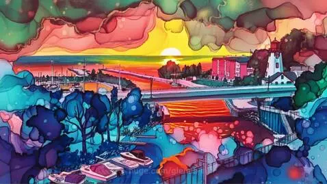 Harbour View in Ink by glennb