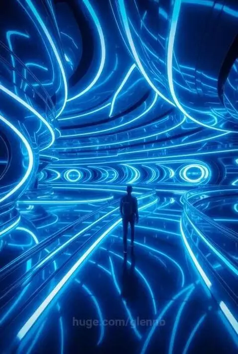 Take the blue path. by glennb