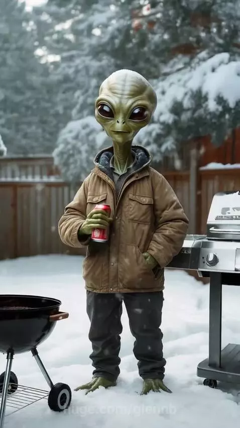 Who's up for some winter BBQ'ing ? by glennb