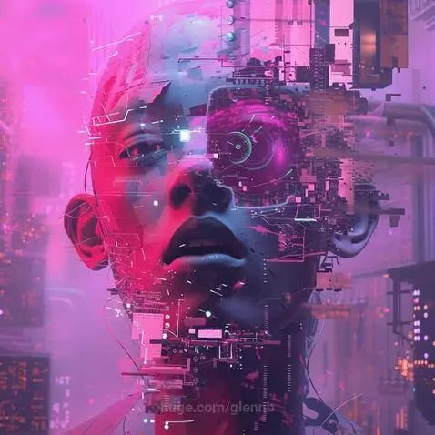 Glitchy Head by glennb