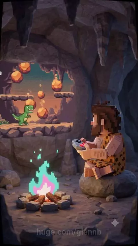 Game Over Caveman :( by glennb