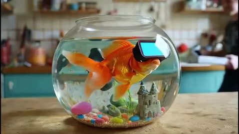 Goldfish like to play VR games too... by glennb
