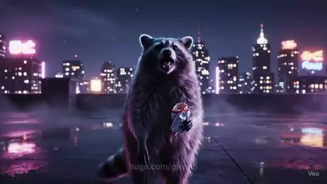 80s Power Ballad... Raccoon style by glennb