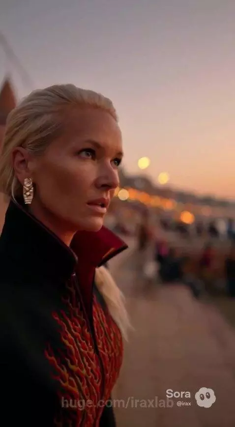 Woman in Varanasi at sunset, placing a lit lamp into the Ganges river during a spiritual ritual.