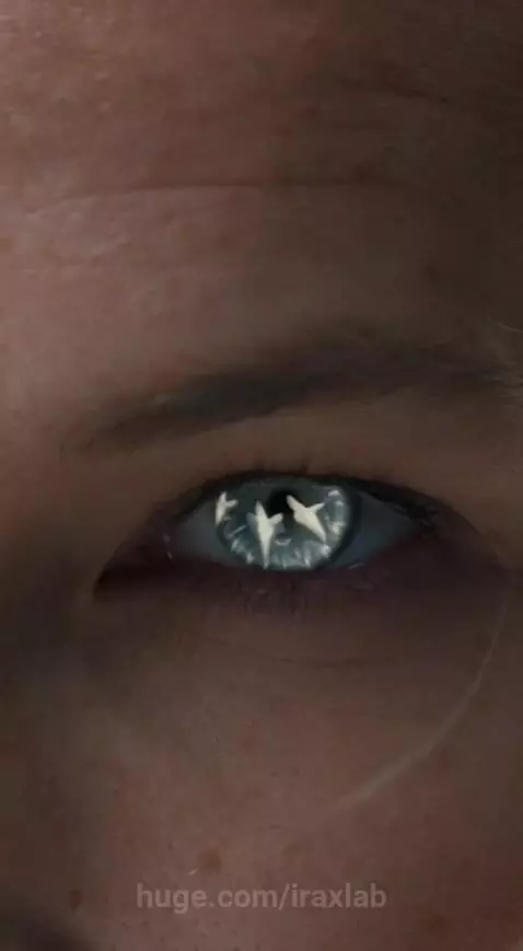 Angelic woman with white wings and structured outfit against a cloudy sky, holding a glowing sword.