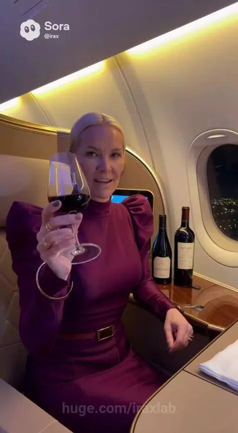 Wine tasting on Emirates 777 by iraxlab