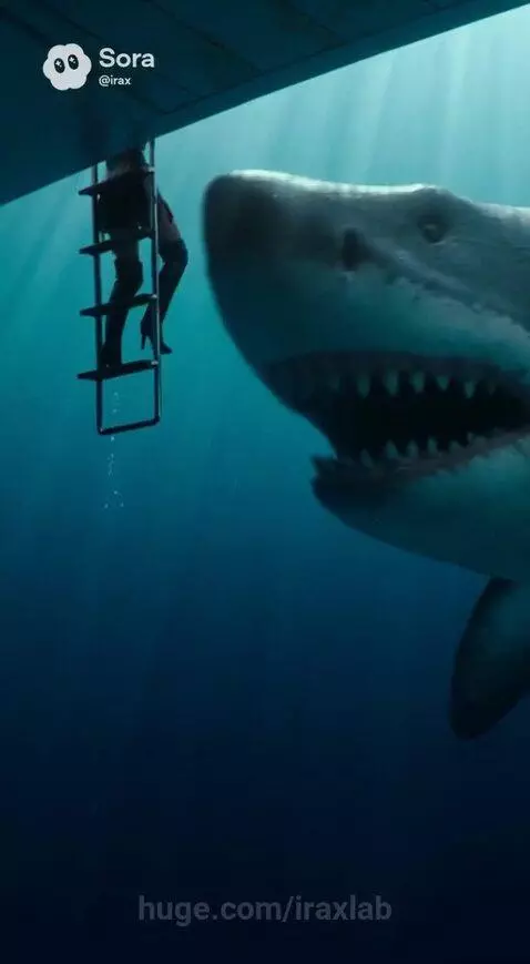 Megalodon shark by iraxlab