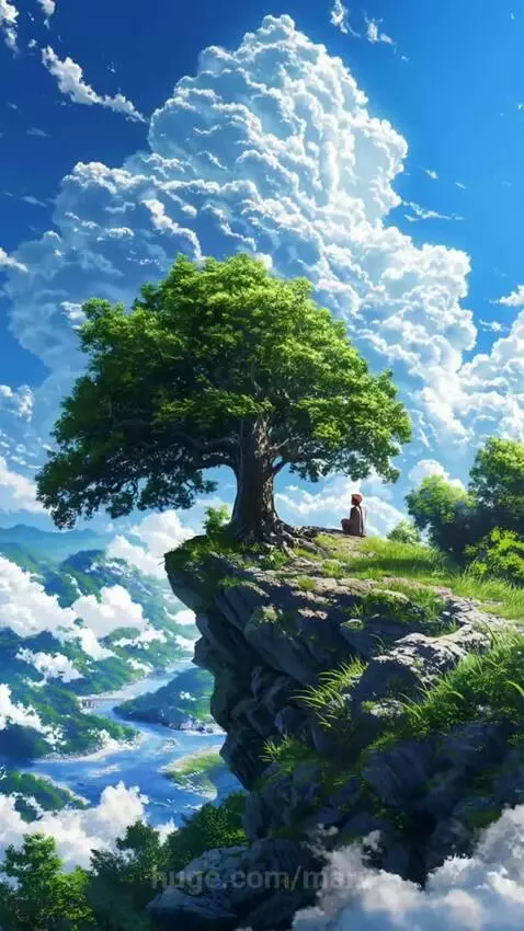Point between heaven and earth by mary