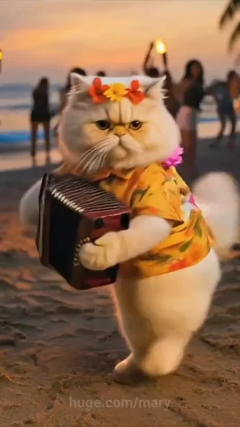 Accordion to the Sounds of the Ocean by mary