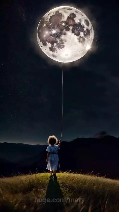 Moon Balloon by mary