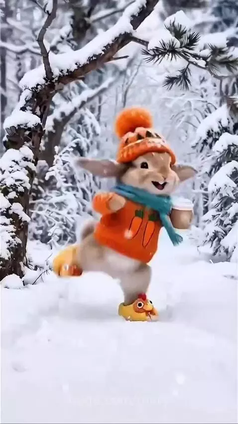 Snowy Bunny Vibes 🐰❄️ by mary